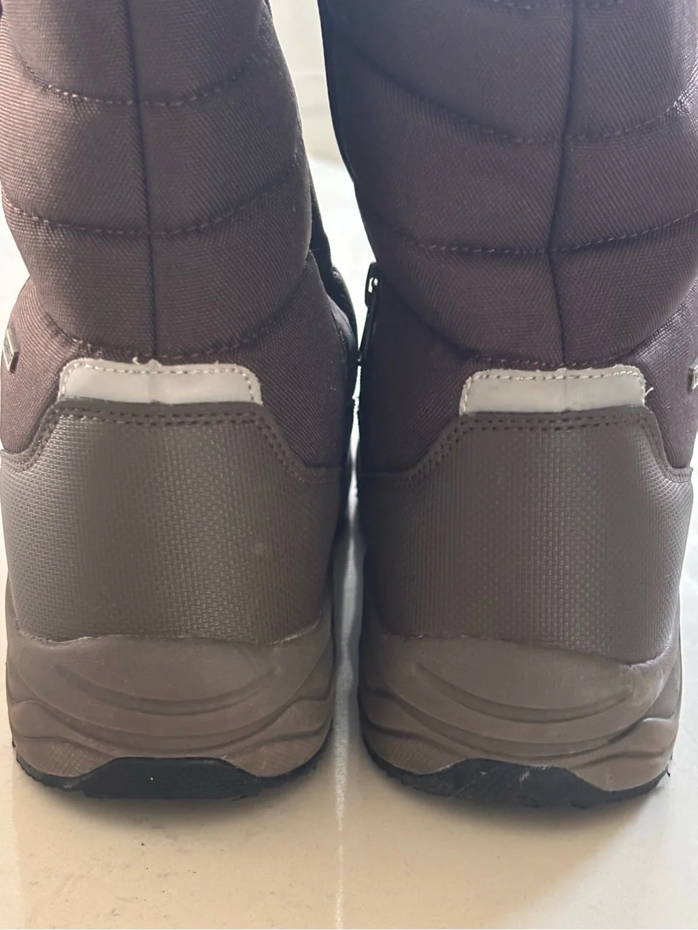 SILENTCARE Mens Brown Winter Mid-Calf Snow Boot Waterproof Size 7